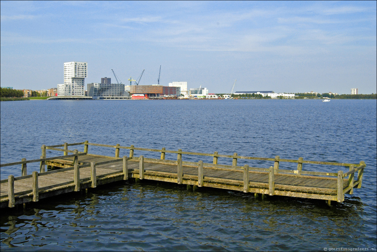 Almere Stad skyline Weerwater