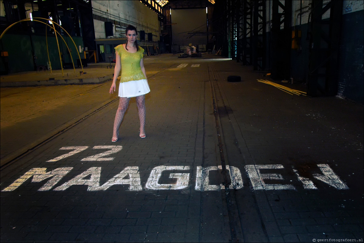 fotoshoot Vangendt hallen in Amsterdam