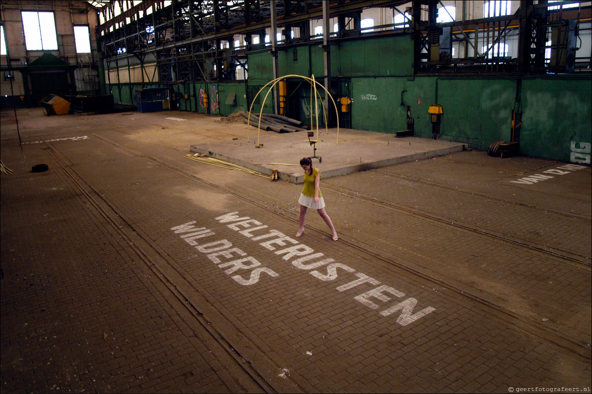 fotoshoot Vangendt hallen in Amsterdam