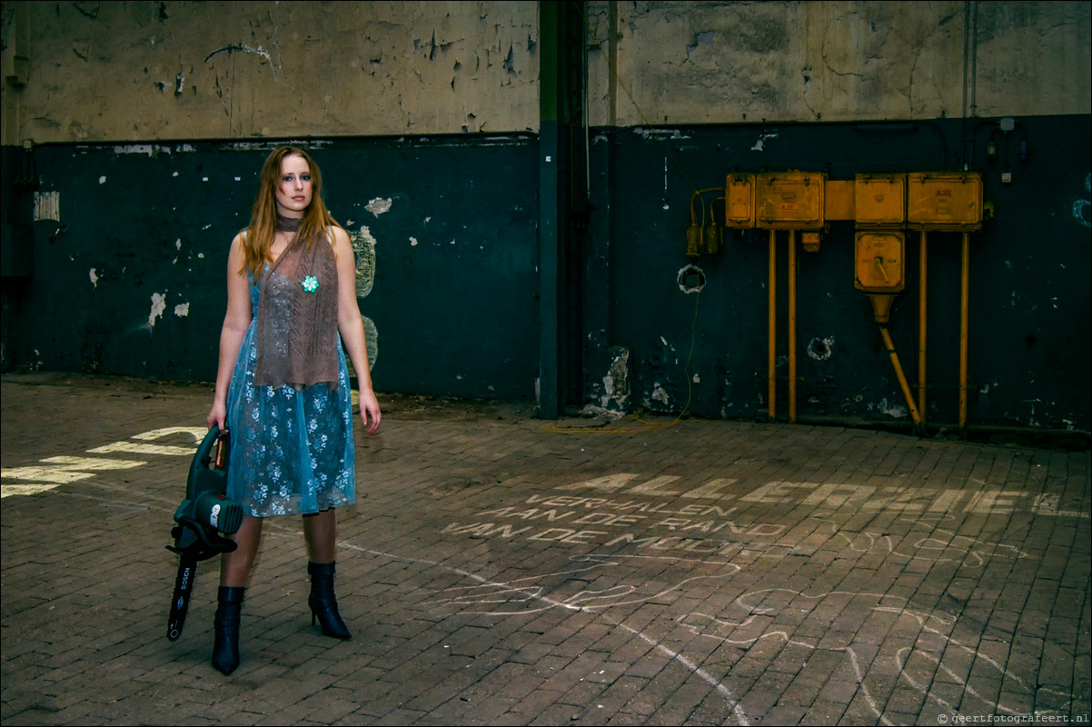 fotoshoot Vangendt hallen in Amsterdam