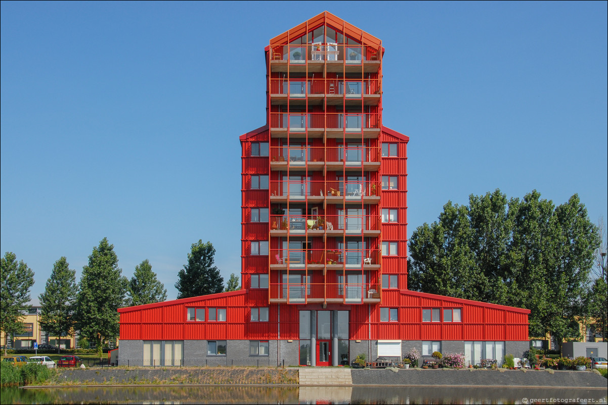 Almere Buiten Regenboogbuurt Rode Donders Pastelweg