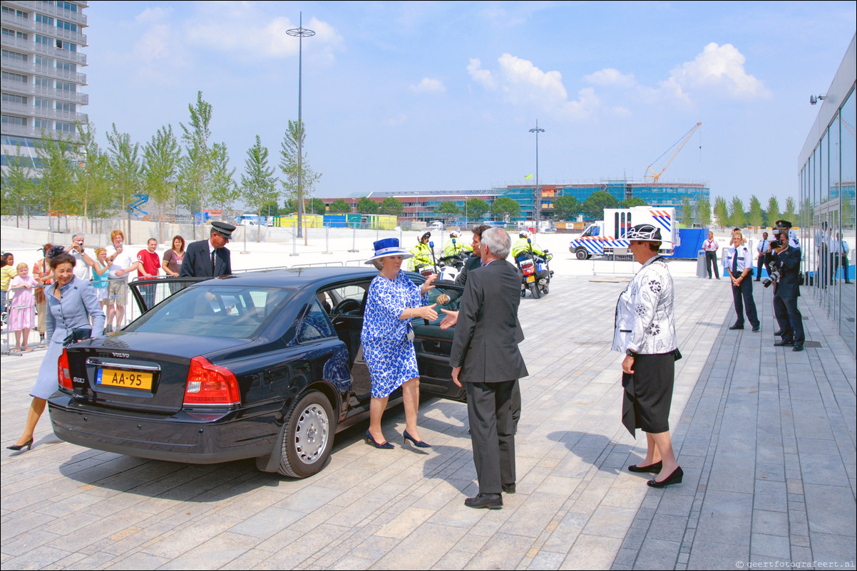 Opening Kunstlinie Almere door Koningin Beatrix