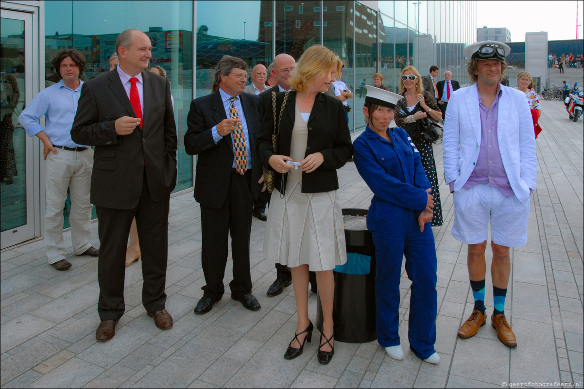 Opening Kunstlinie Almere door Koningin Beatrix