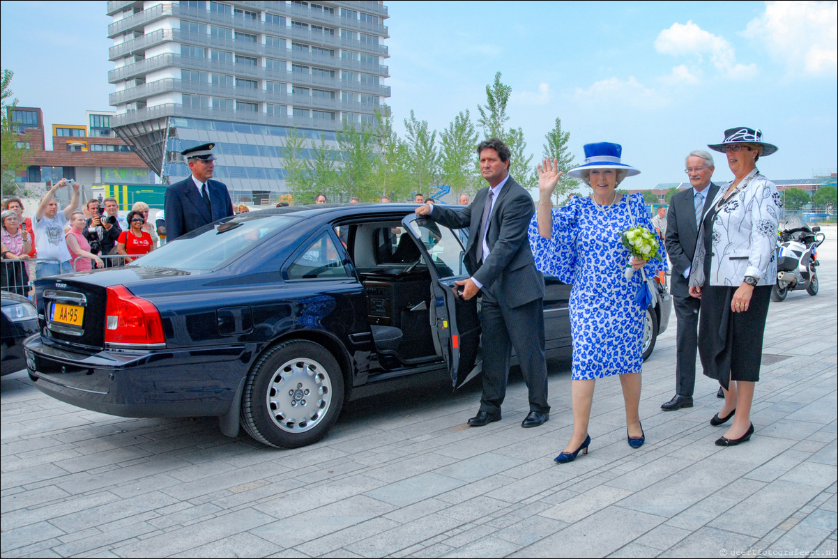 Opening Kunstlinie Almere door Koningin Beatrix