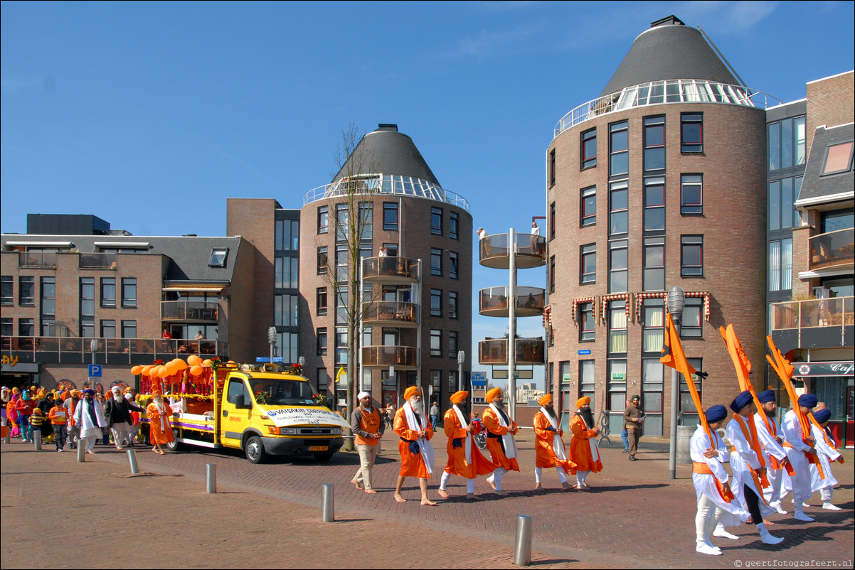 Sikh Nagar Kirtan processie Almere Haven