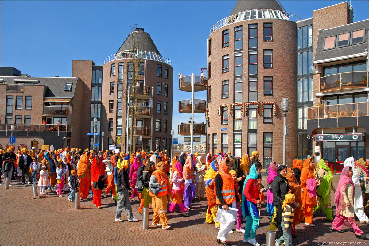 Sikh Nagar Kirtan processie Almere Haven