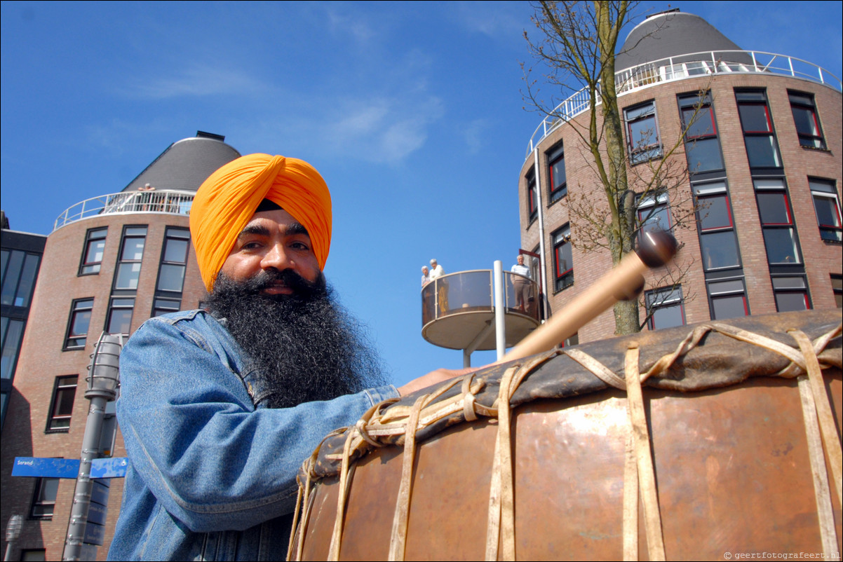 Sikh Nagar Kirtan processie Almere Haven