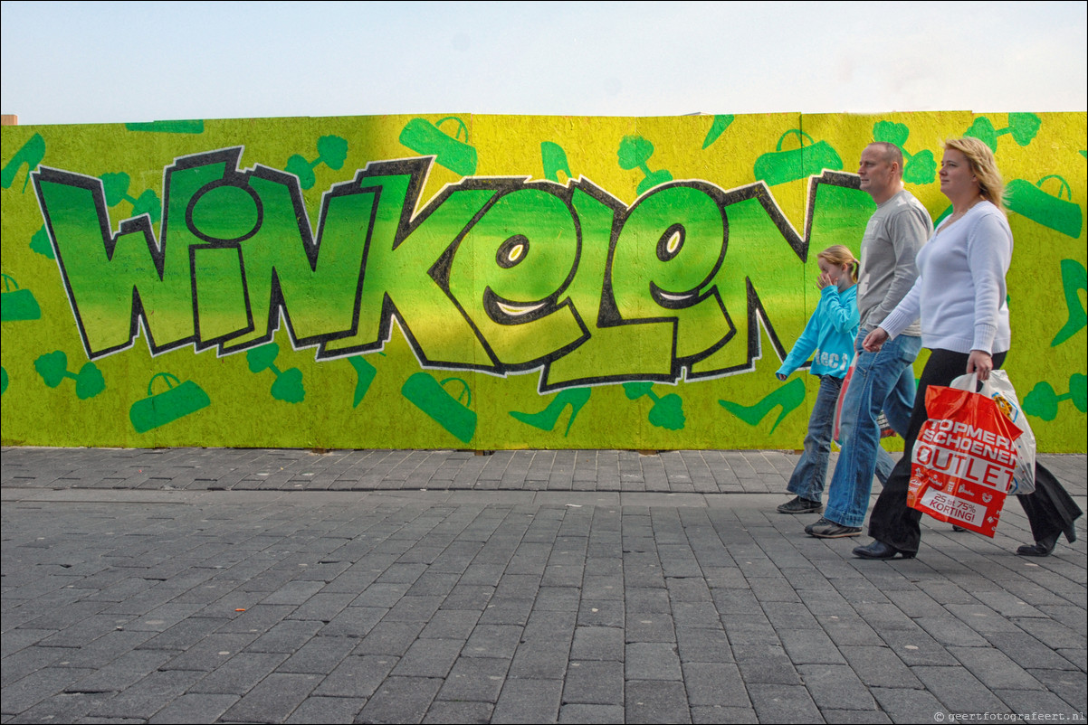 Almere straatfotografie Winkelen