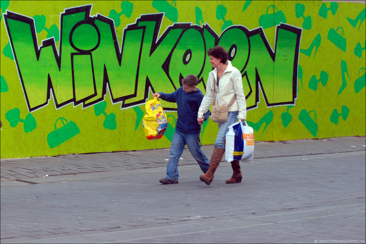 Almere straatfotografie Winkelen