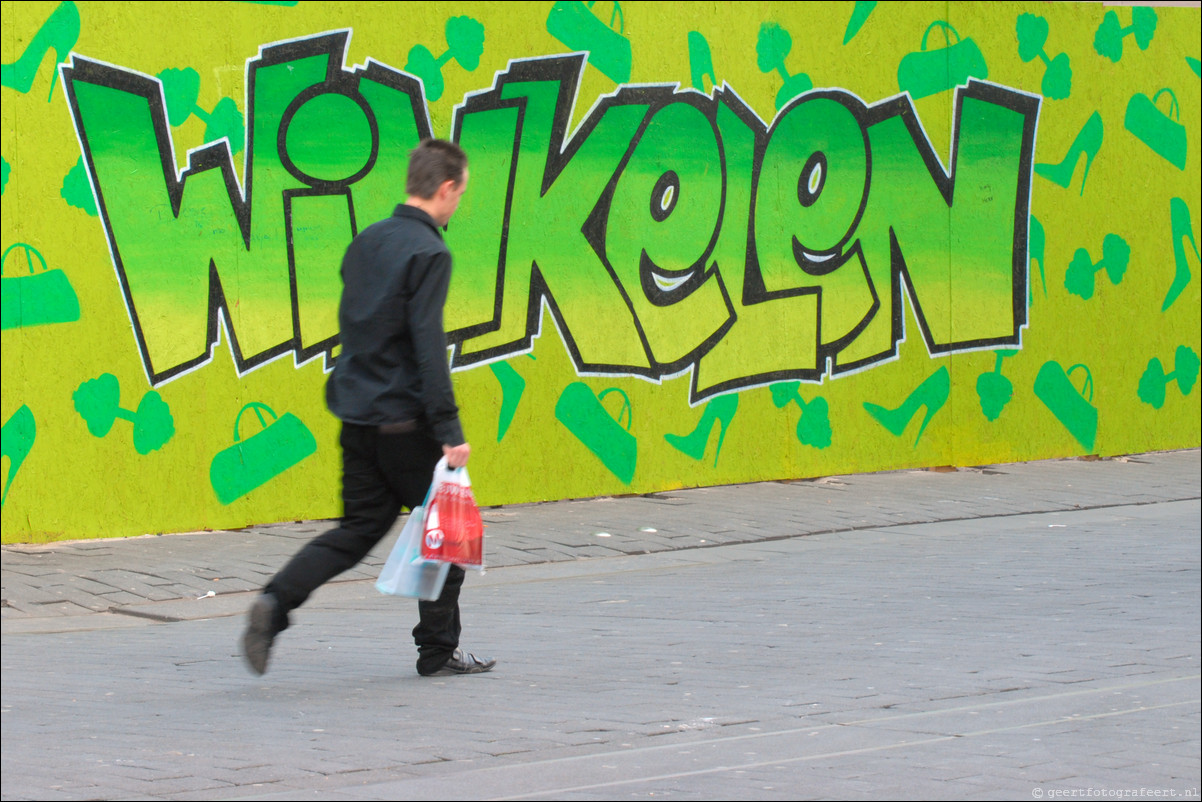 Almere straatfotografie Winkelen