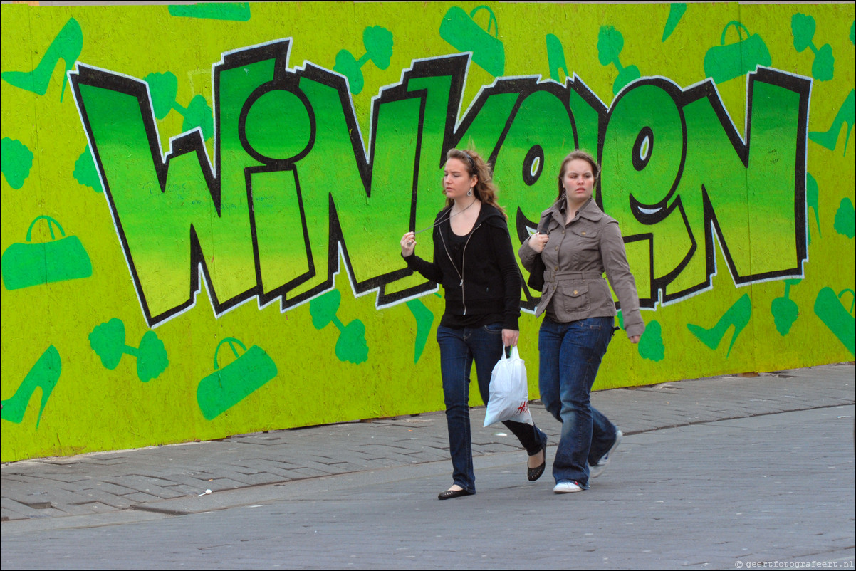 Almere straatfotografie Winkelen