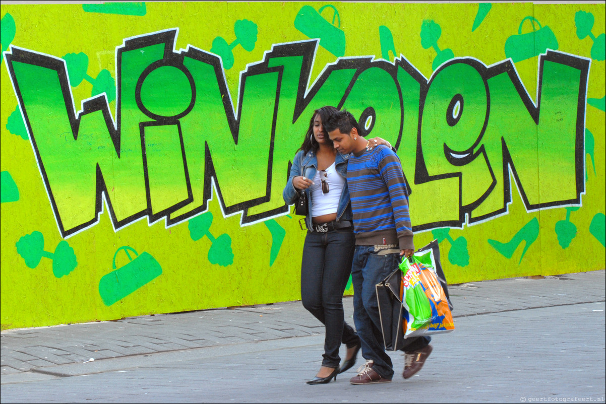 Almere straatfotografie Winkelen