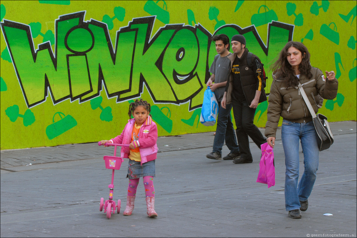 Almere straatfotografie Winkelen