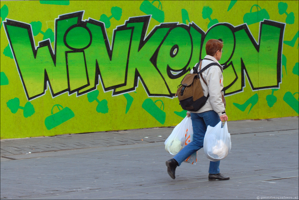 Almere straatfotografie Winkelen