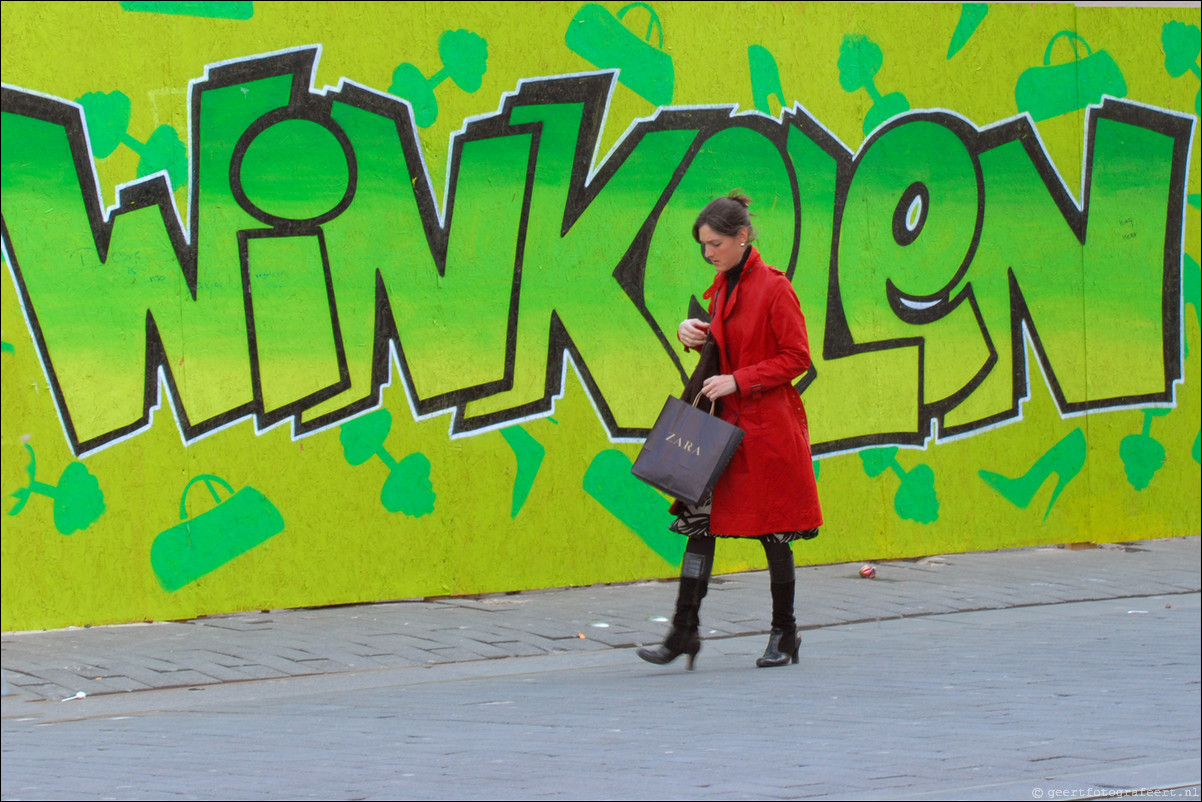 Almere straatfotografie Winkelen