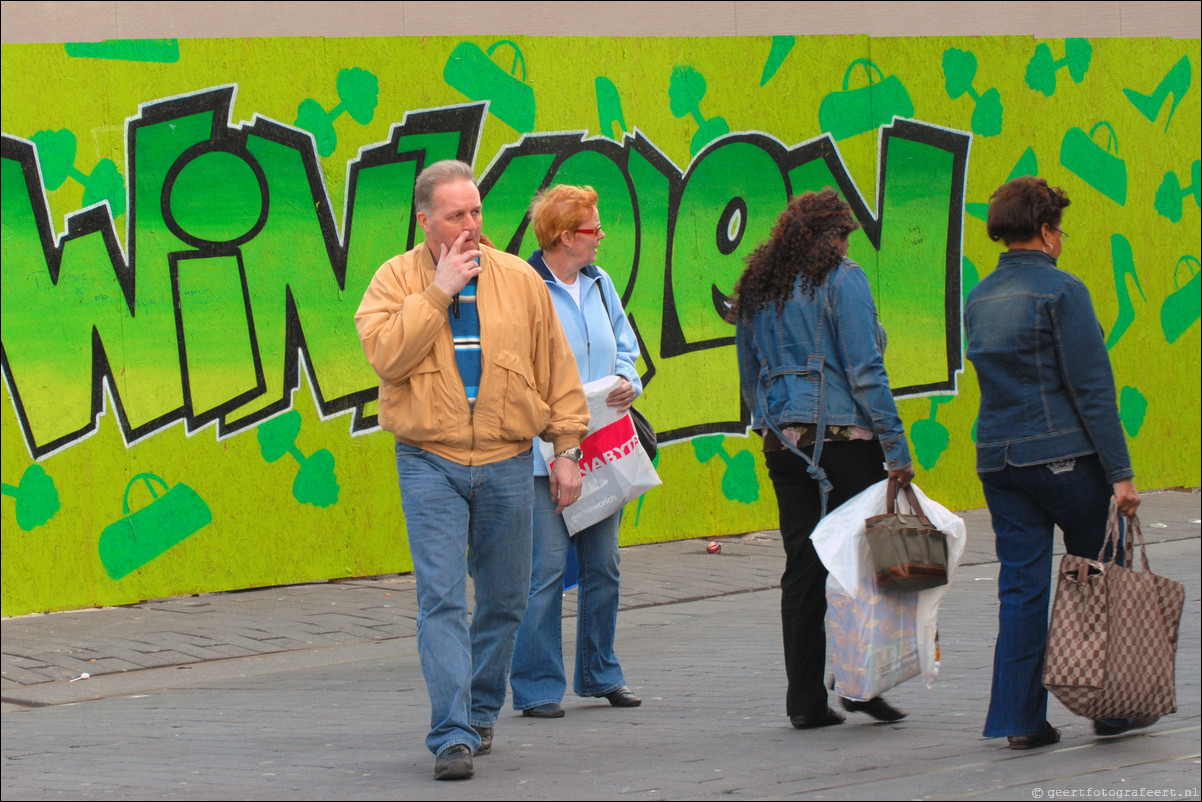 Almere straatfotografie Winkelen