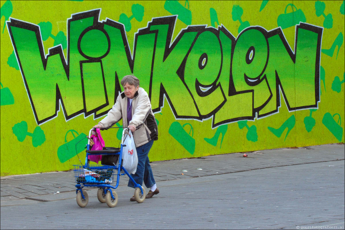 Almere straatfotografie Winkelen