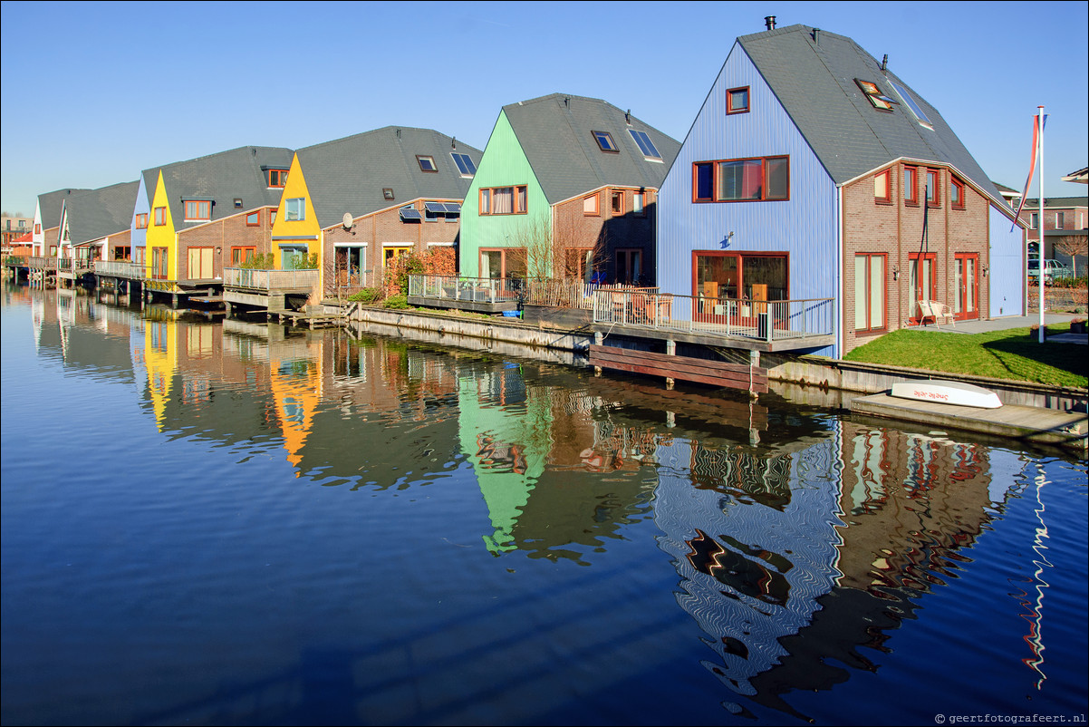 Almere Buiten Eilandenbuurt Jamaicastraat katterugwoningen