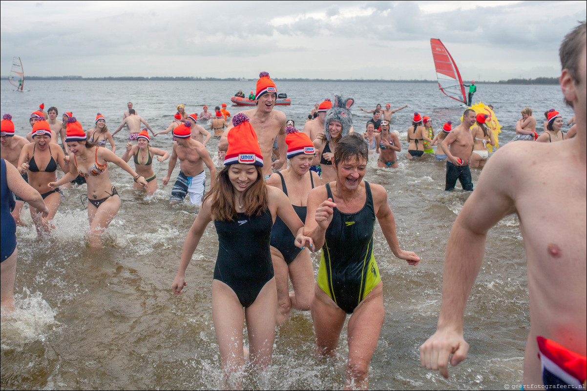 nieuwjaarsduik in Almere 2013