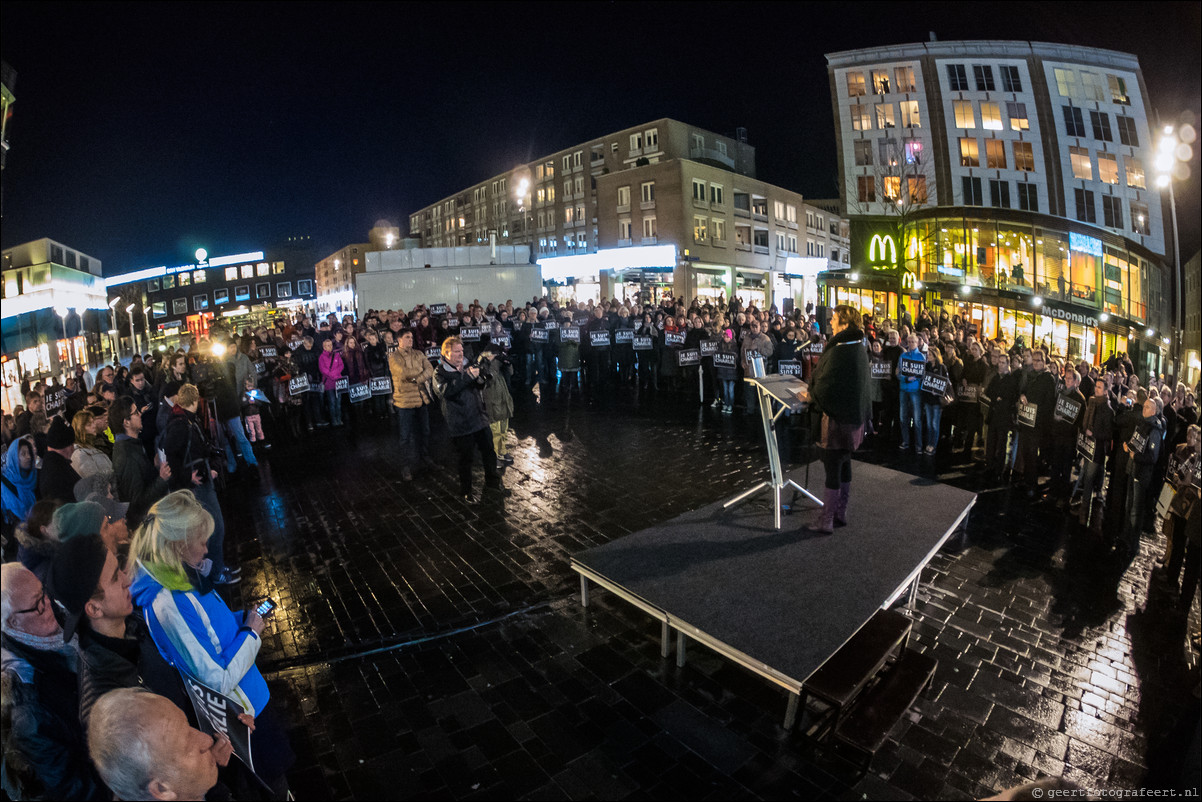 Charlie Hebdo Herdenking in Almere