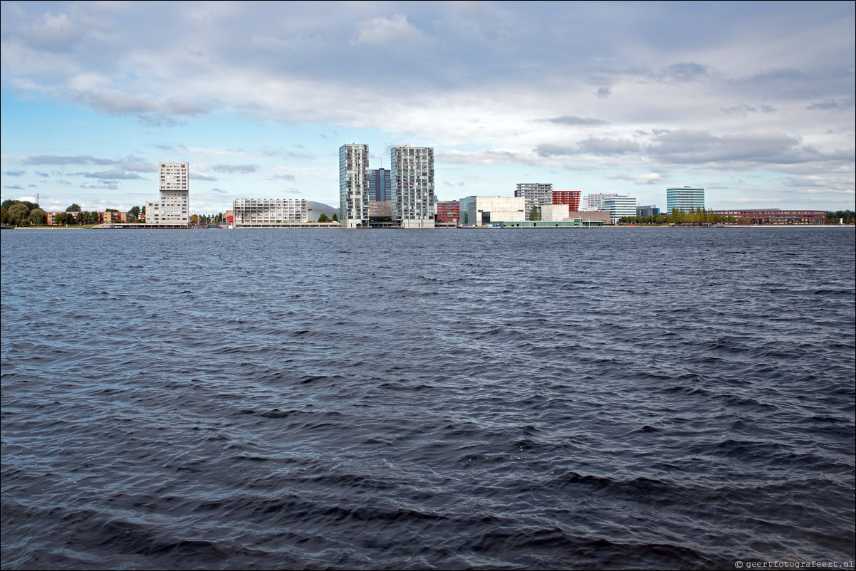 Almere Stad Skyline Weerwater