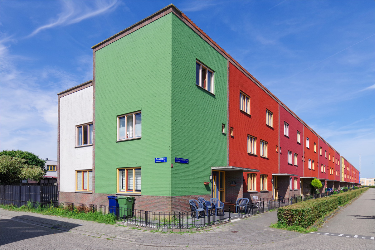 Almere Buiten Regenboogbuurt kleuren