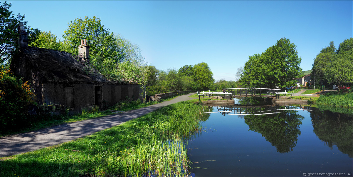 wandeling langs de Muur van Antoninus Schotland Bowling Station - Bearsden