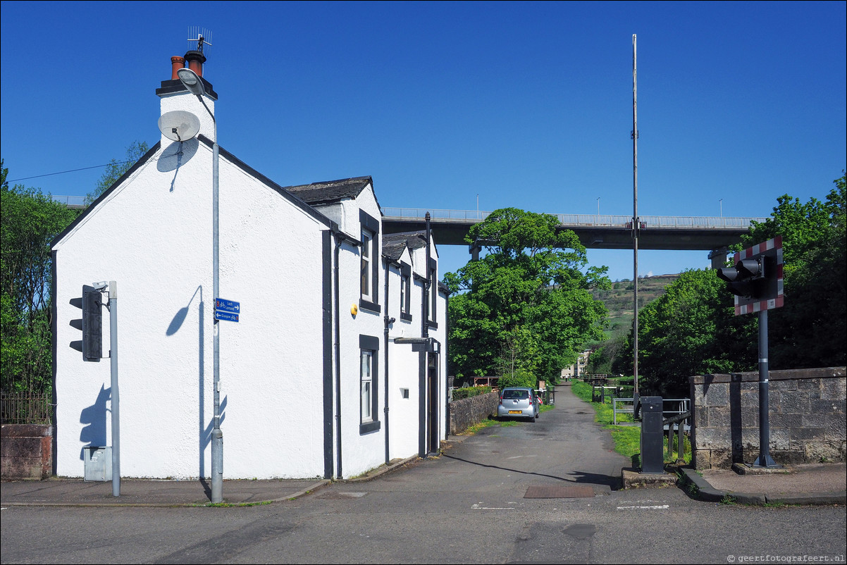 wandeling langs de Muur van Antoninus Schotland Bowling Station - Bearsden