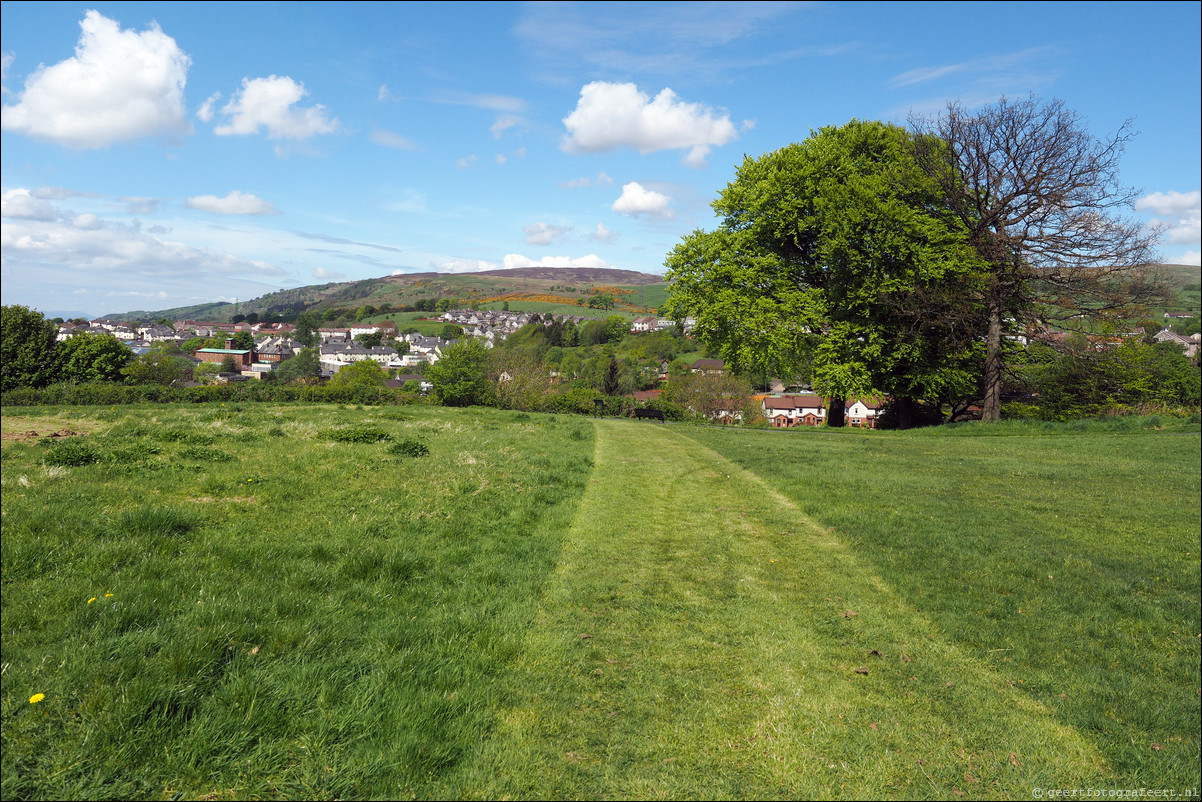 wandeling langs de Muur van Antoninus Schotland Bowling Station - Bearsden