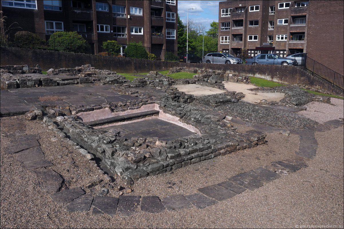 wandeling langs de Muur van Antoninus Schotland Bowling Station - Bearsden