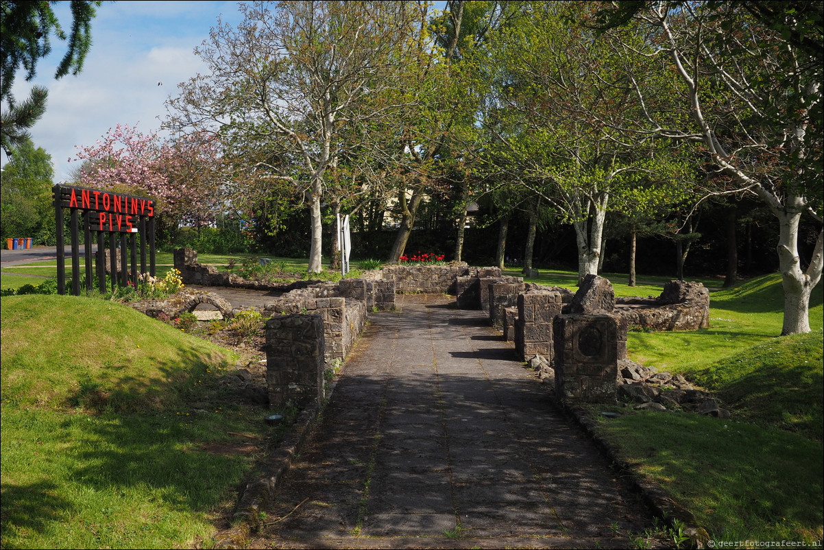 wandeling langs de Muur van Antoninus Schotland Bearsden - Kirkintilloch