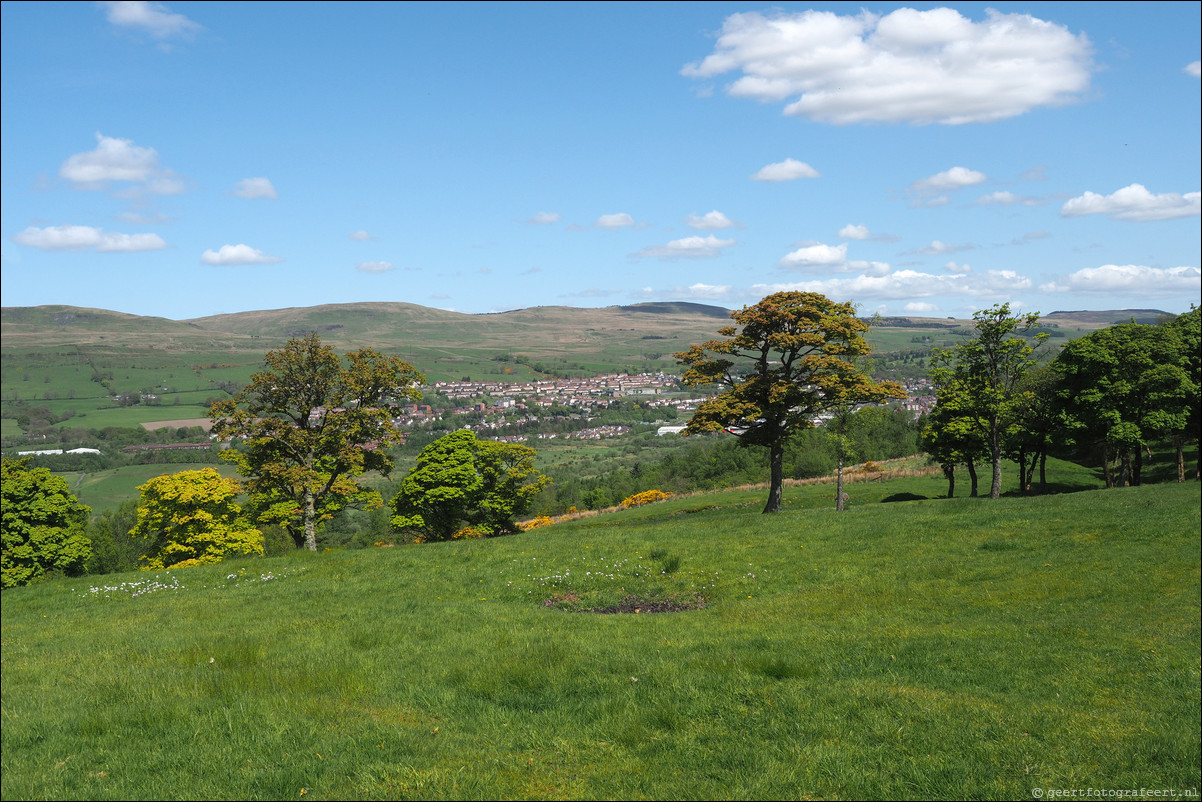 wandeling langs de Muur van Antoninus Schotland Kirkintilloch - Castleary Hotel