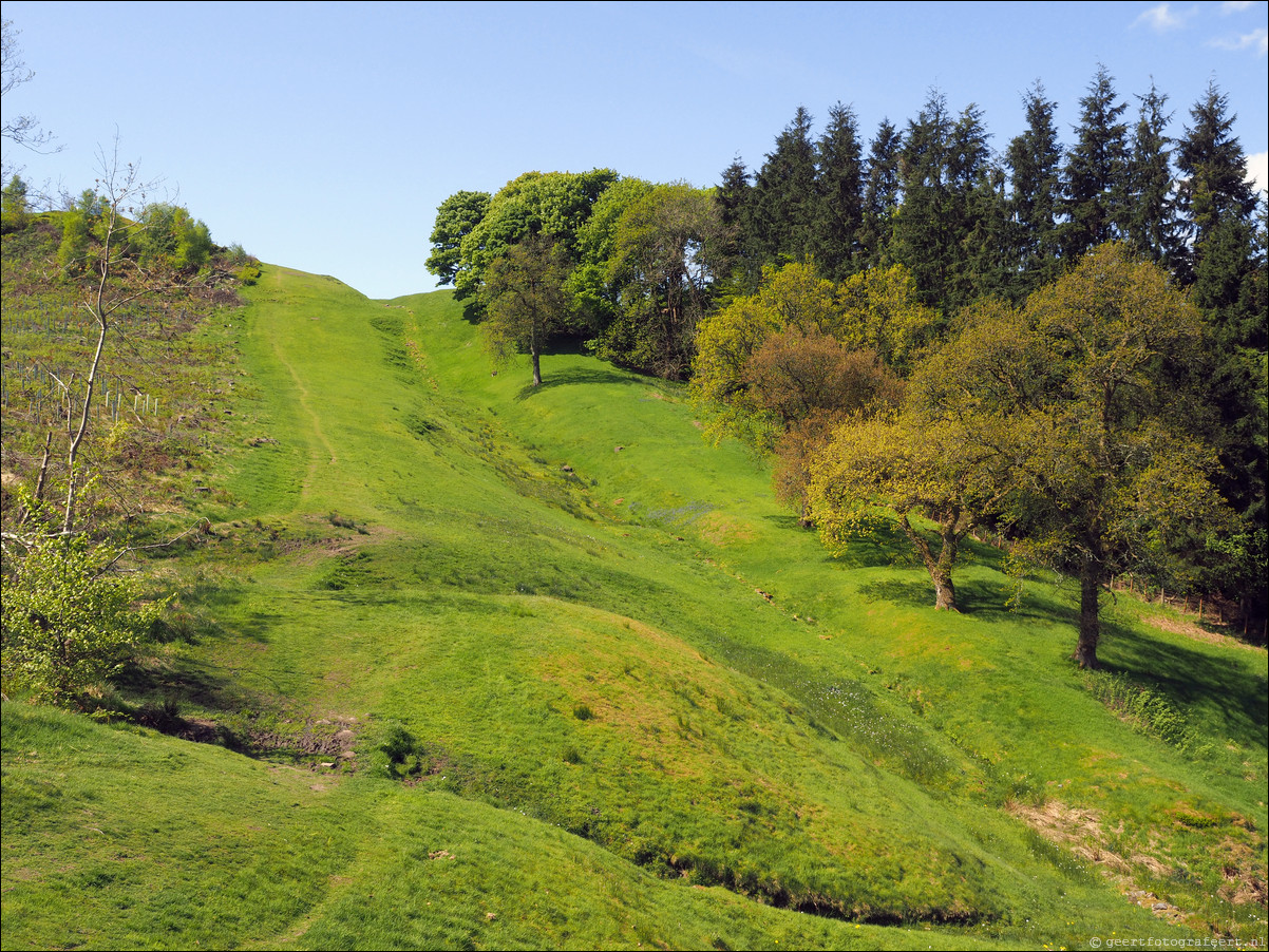 wandeling langs de Muur van Antoninus Schotland Kirkintilloch - Castleary Hotel