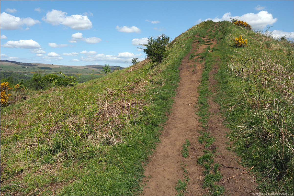 wandeling langs de Muur van Antoninus Schotland Kirkintilloch - Castleary Hotel