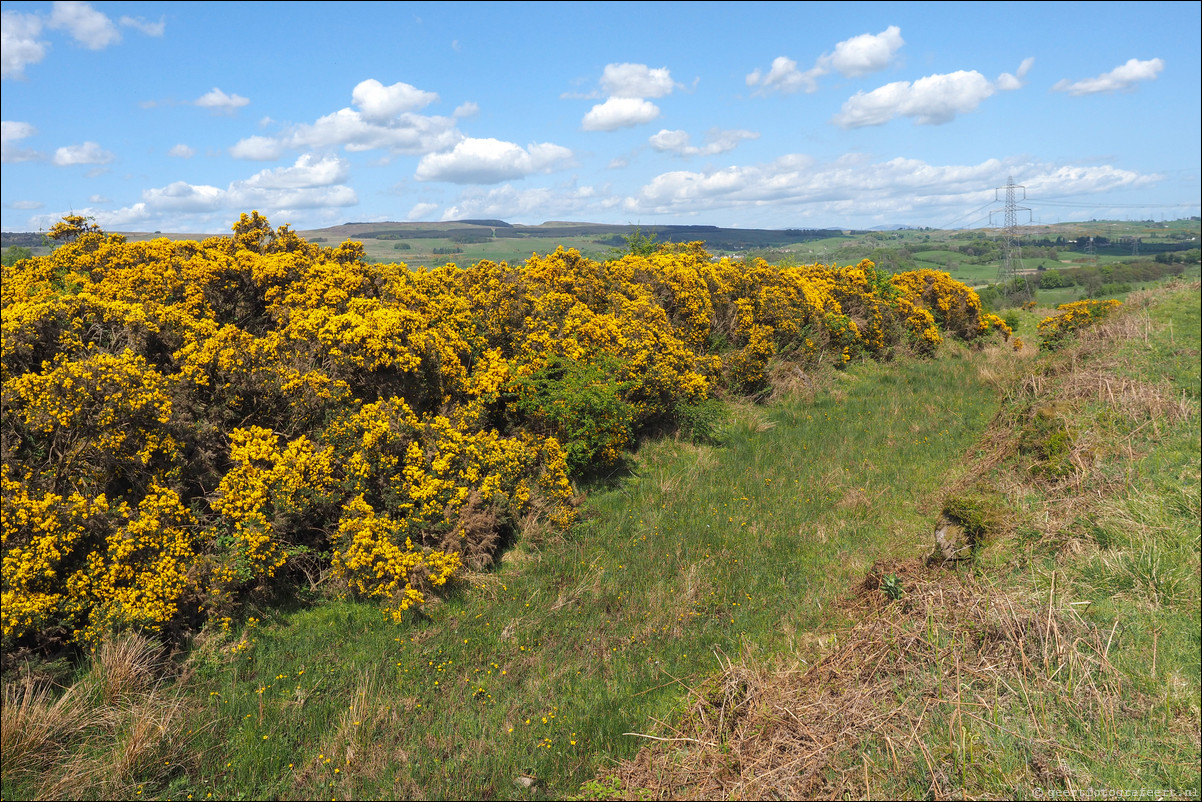 wandeling langs de Muur van Antoninus Schotland Kirkintilloch - Castleary Hotel