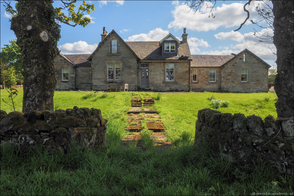 wandeling langs de Muur van Antoninus Schotland Kirkintilloch - Castleary Hotel