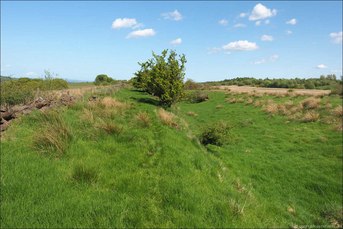 wandeling langs de Muur van Antoninus Schotland Kirkintilloch - Castleary Hotel