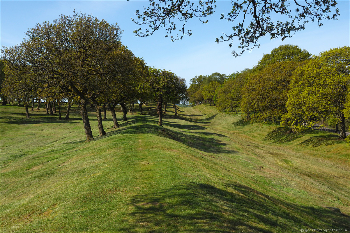 wandeling langs de Muur van Antoninus Schotland Castlecary - Mumrills