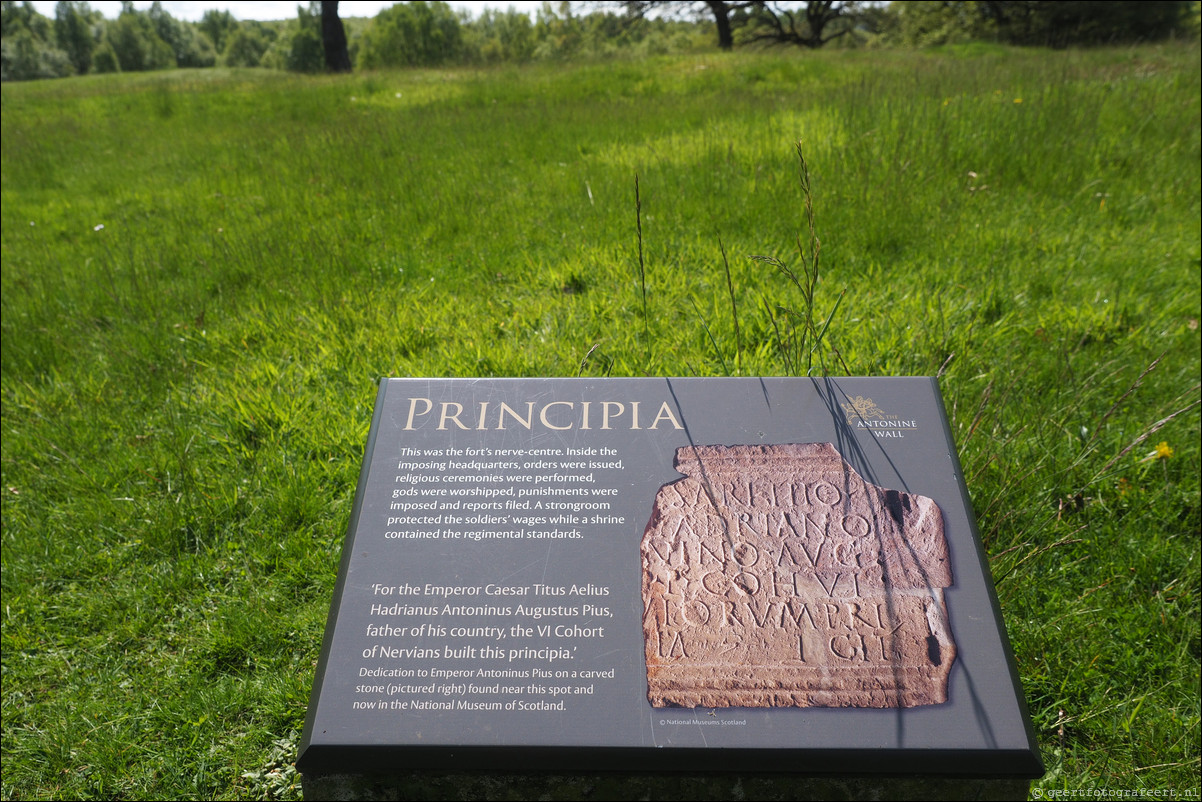 wandeling langs de Muur van Antoninus Schotland Castlecary - Mumrills