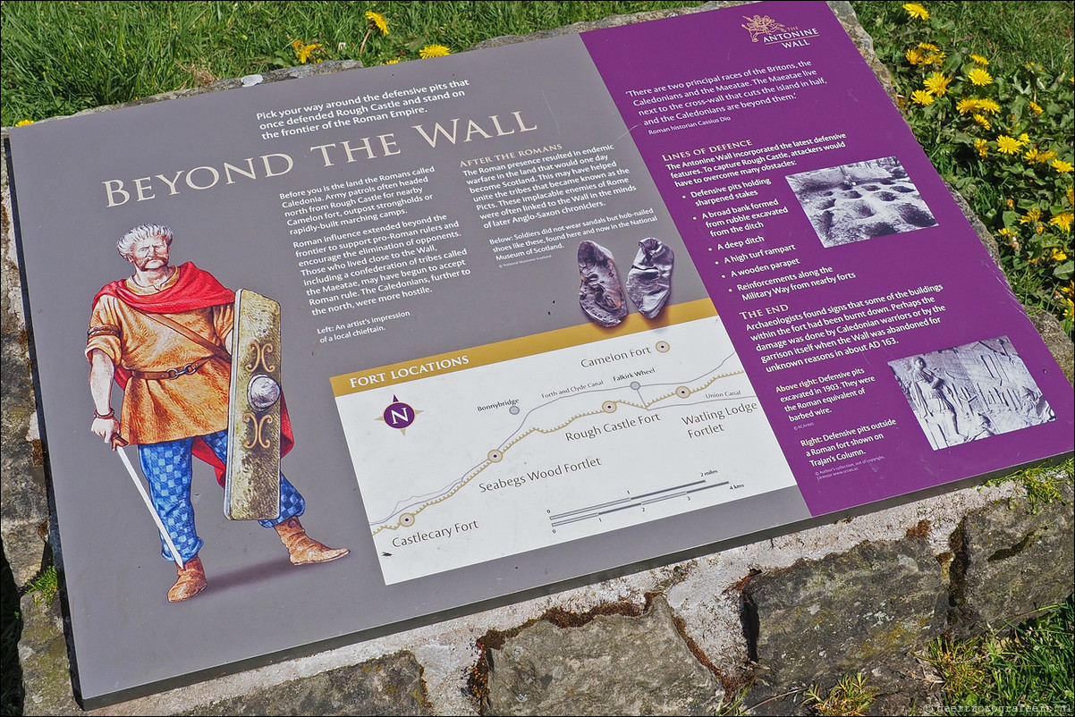 wandeling langs de Muur van Antoninus Schotland Castlecary - Mumrills