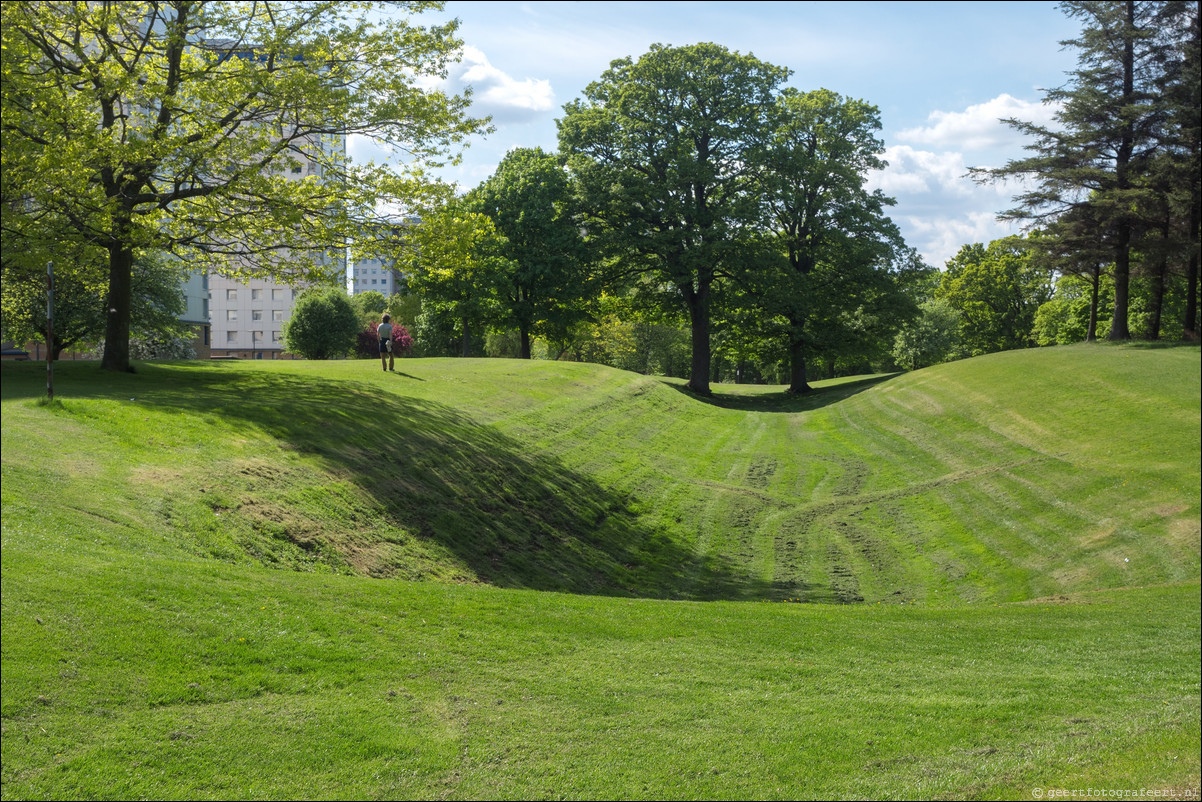 wandeling langs de Muur van Antoninus Schotland Castlecary - Mumrills