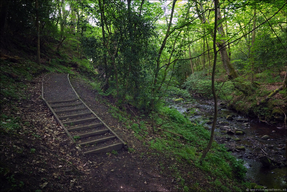 wandeling langs de Muur van Antoninus Schotland Mumrills - Bo'ness