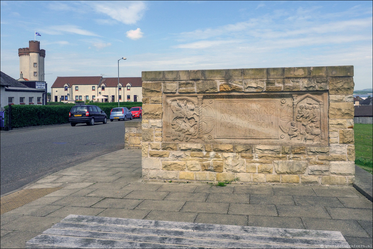 wandeling langs de Muur van Antoninus Schotland Mumrills - Bo'ness