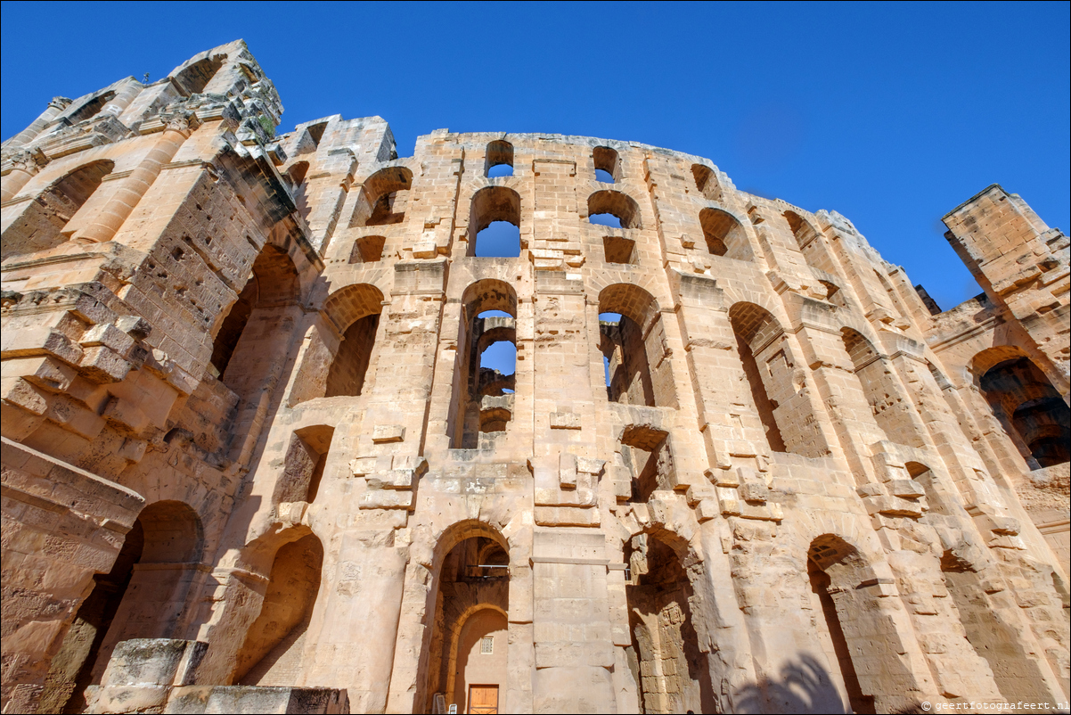 Tunesie Amfitheater van El Djem / Colosseum van Thysdrus