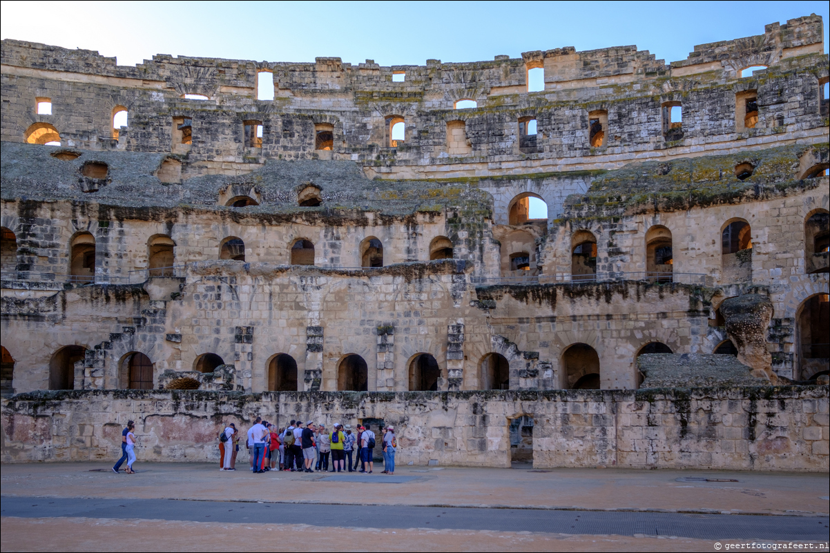 Tunesie Amfitheater van El Djem / Colosseum van Thysdrus