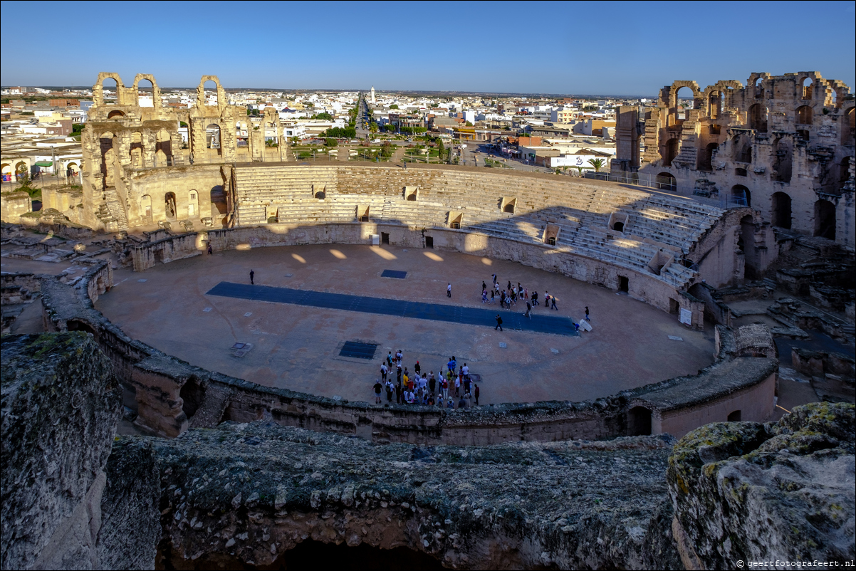 Tunesie Amfitheater van El Djem / Colosseum van Thysdrus