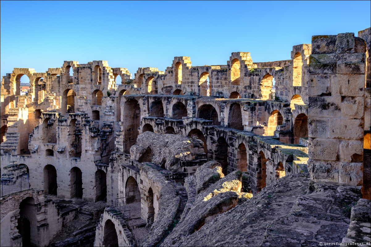 Tunesie Amfitheater van El Djem / Colosseum van Thysdrus