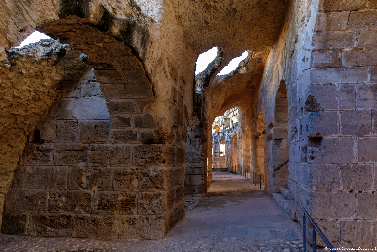 Tunesie Amfitheater van El Djem / Colosseum van Thysdrus