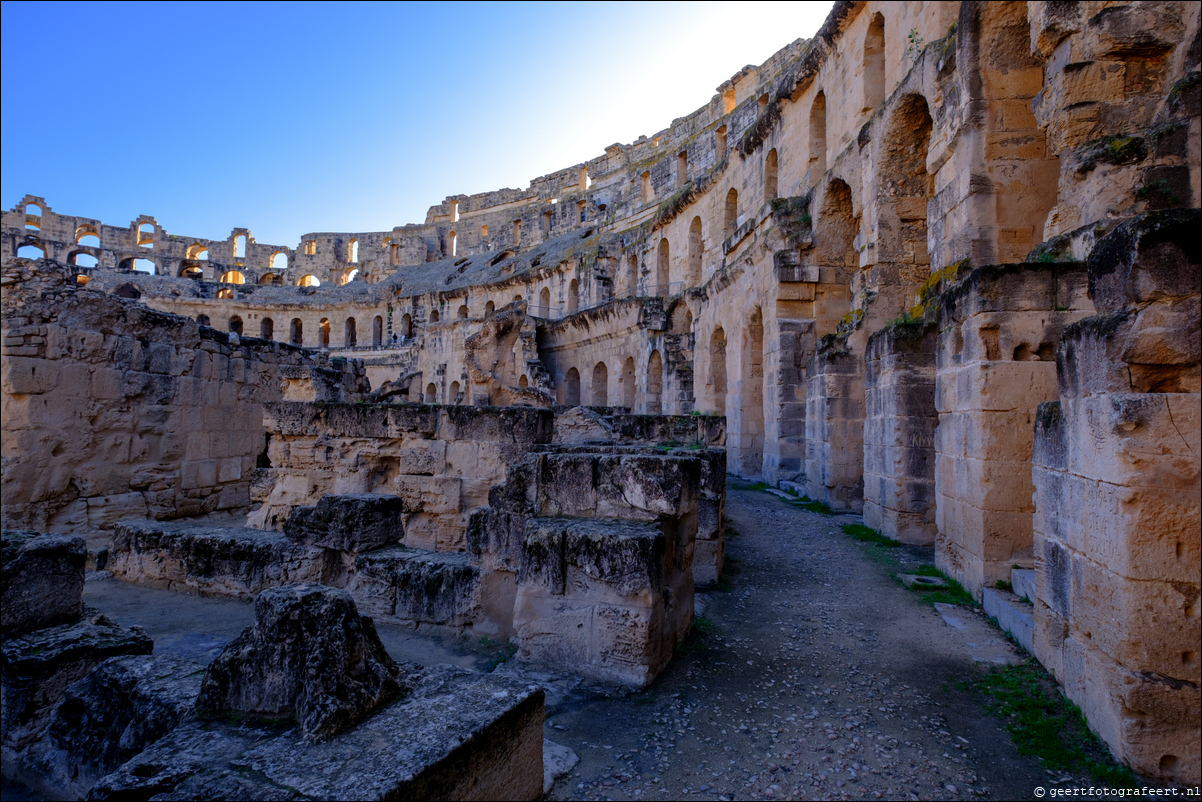 Tunesie Amfitheater van El Djem / Colosseum van Thysdrus