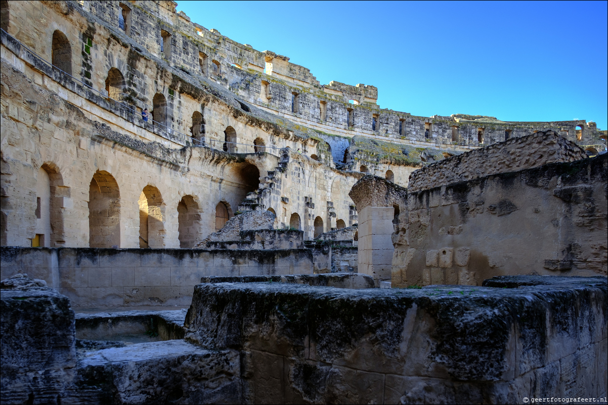 Tunesie Amfitheater van El Djem / Colosseum van Thysdrus